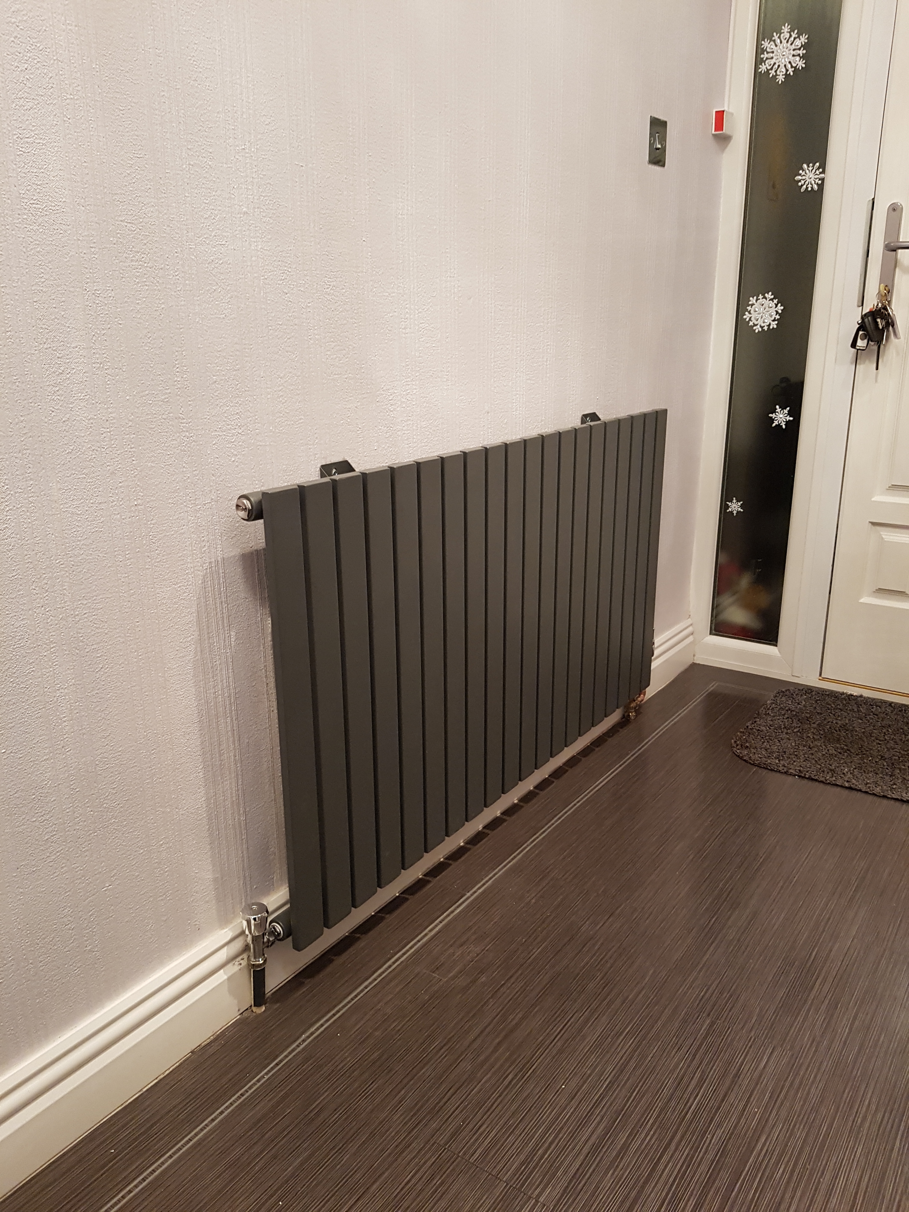 Modern black radiator