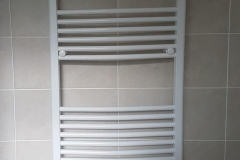 White towel radiator